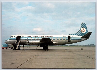 Airplane Postcard KLM Royal Dutch Airlines Vickers Viscount 803 CH11