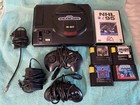 Sega Genesis 16-Bit Console System Bundle 5 Games, 2 Controllers, Tested!