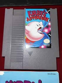 Kirby's Adventure (Nintendo NES) COMPLETE w/ *Damaged Box* Manual game WORKS!