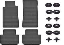 Gummifußmatten + Stopper: Mercedes SL R107 1985-1989
