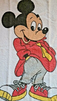 towel, print, MICKEY MOUSE, Disney, vintage | eBay