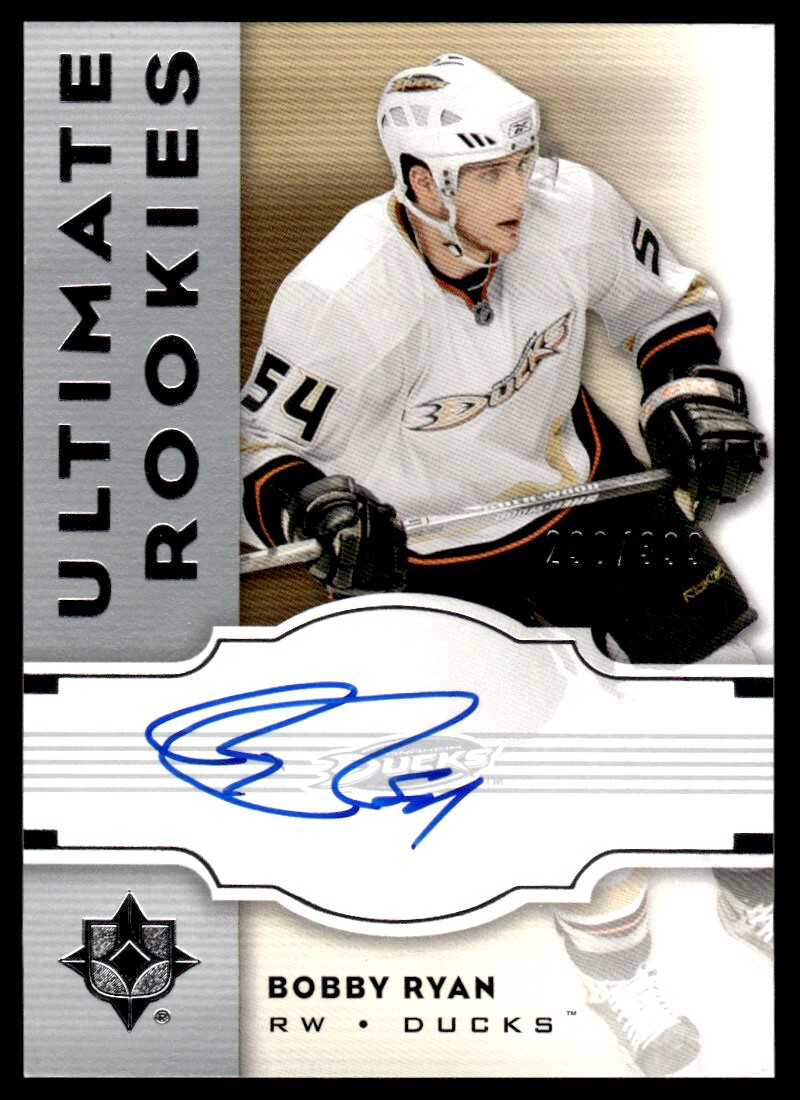 2007-08 Upper Deck Ultimate Collection AUTO RC Bobby Ryan Rookie Auto /399