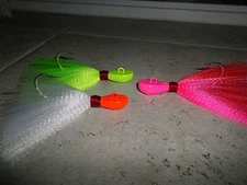 3 COBIA JIGS T&A JIGS Weight&Color Choice Heavy-Duty 9/0 hook Ling Striper Jig