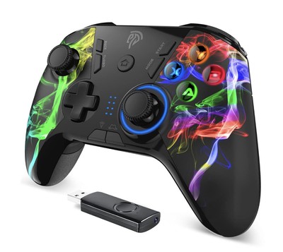 EasySMX   9110 Gamepad, kabellos PC PS3 Switch, Vibration, Turbo, Multicolor