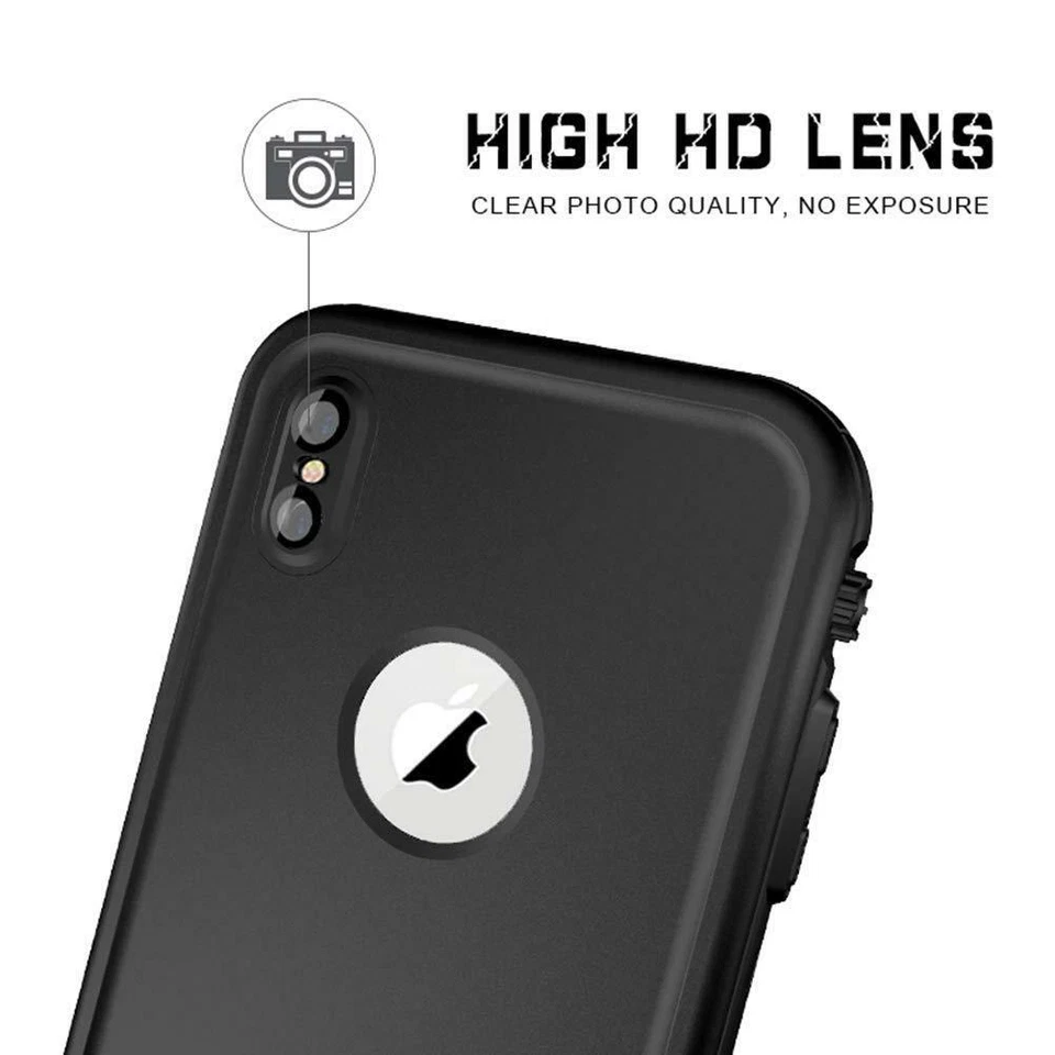 For iPhone X XR XS MAX Redpepper Waterproof Case Cover Support Wireless Charger - Image 3 of 4