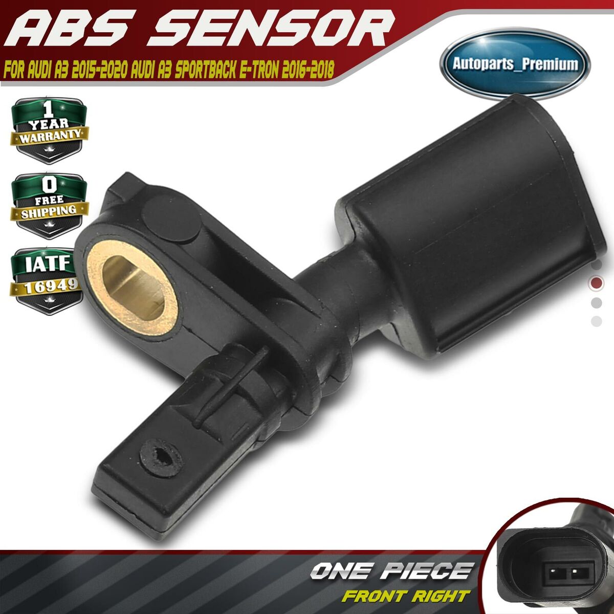 Front ABS Wheel Speed Sensor for Volkswagen Arteon 2017 - 2020 2.0 Front ABS Wheel Speed Sensor for Volkswagen Arteon 2017 - 2020 2.0