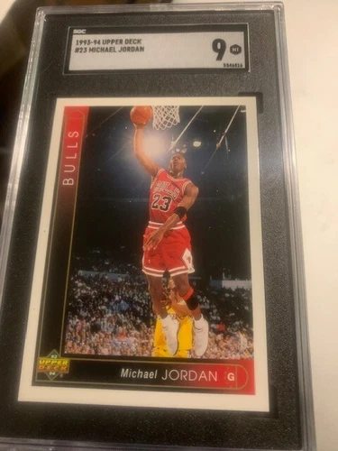 1993 UPPER DECK MICHAEL JORDAN #23 CHICAGO BULLS SGC 9 + Free cards & Free Ship