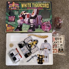 NEW VTG MMPR POWER RANGERS WHITE TIGERZORD MEGAZORD 100 COMPLETE W/ BOX