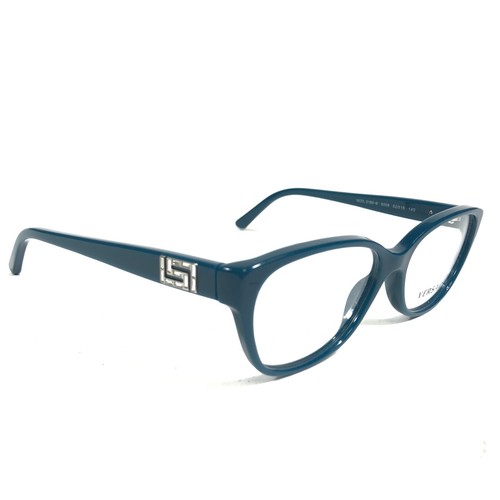 Versace Eyeglasses Frames MOD.3189-B 5058 Blue Cat Eye Full Rim 52-15-140 - Picture 3 of 11