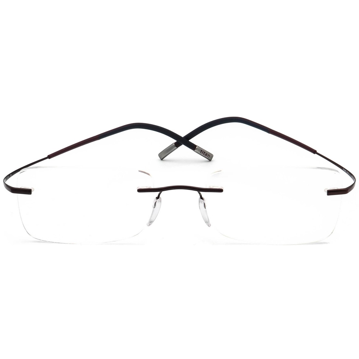 Silhouette Eyeglasses 7581 40 6057 Icon Metallic Violet Rimless 53[]19 145 Silhouette Eyeglasses 7581 40 6057 Icon Collection Violet  main image 2