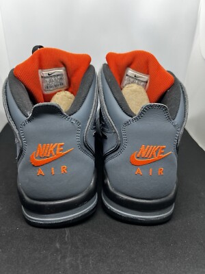 Nike Air Flight Falcon Men\'s Mid Shoes Wolf Gray Team Orange Suade 397204 Size 9 Nike Air Flight Falcon Mens Size 11.5M Shoes Wolf Grey Team  main image 2