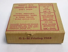 1961-1963 Transgo Shift Kit Ford, Mercury, Edsel Cruiseomatic Transmission SK3V