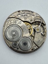 Vintage Elgin 12s 7J Grade 303 Pocket Watch Movement For Parts Or Repair