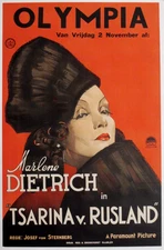 Vintage 1934 SCARLET EMPRESS Dutch 38x25 DIETRICH VON STERNBERG Poster FREE SHIP