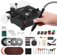 Mini Table Saw, Mini Table Saw for Crafts, Multi Functional Portable Adjustable 