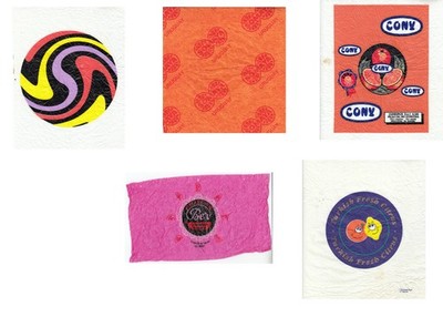 Orangenpapier - Fruit Wrapper - 1x Türkei, 2x Spanien, 1x Uruguay, 1x unbekannt