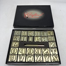 Craftool 1  Alphabet Leather Stamp Set 8132-00 Complete W/Box 69 