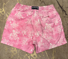 Pink Vilebrequin Turtle Moorea Beach Board Shorts Swim Trunks Bath Suit Size xL