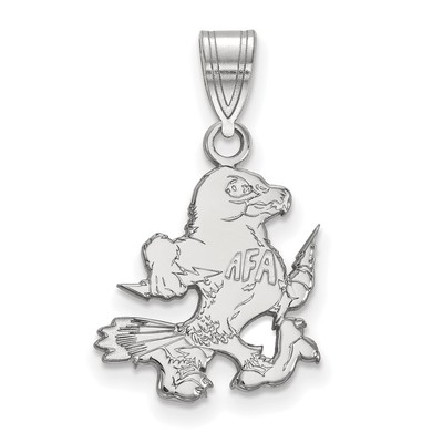 925 Silber LogoArt United States Air Force Academy Falke Med Anhänger SS021USA