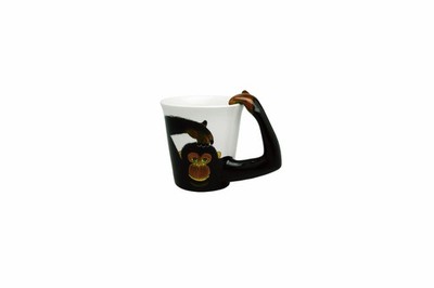 Animal Mug, Ceramic Mug, Monkey, Approx. 285Ml, 208102_