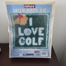 Natura Latch Hook Kit On The Green 12 in x 12 in NEW