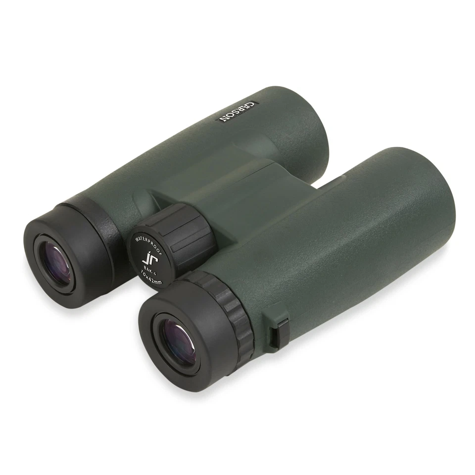 Carson JR Series 10x42mm Roof Prism Binocular, Matte, Green, jr-042 - Image 2 of 4