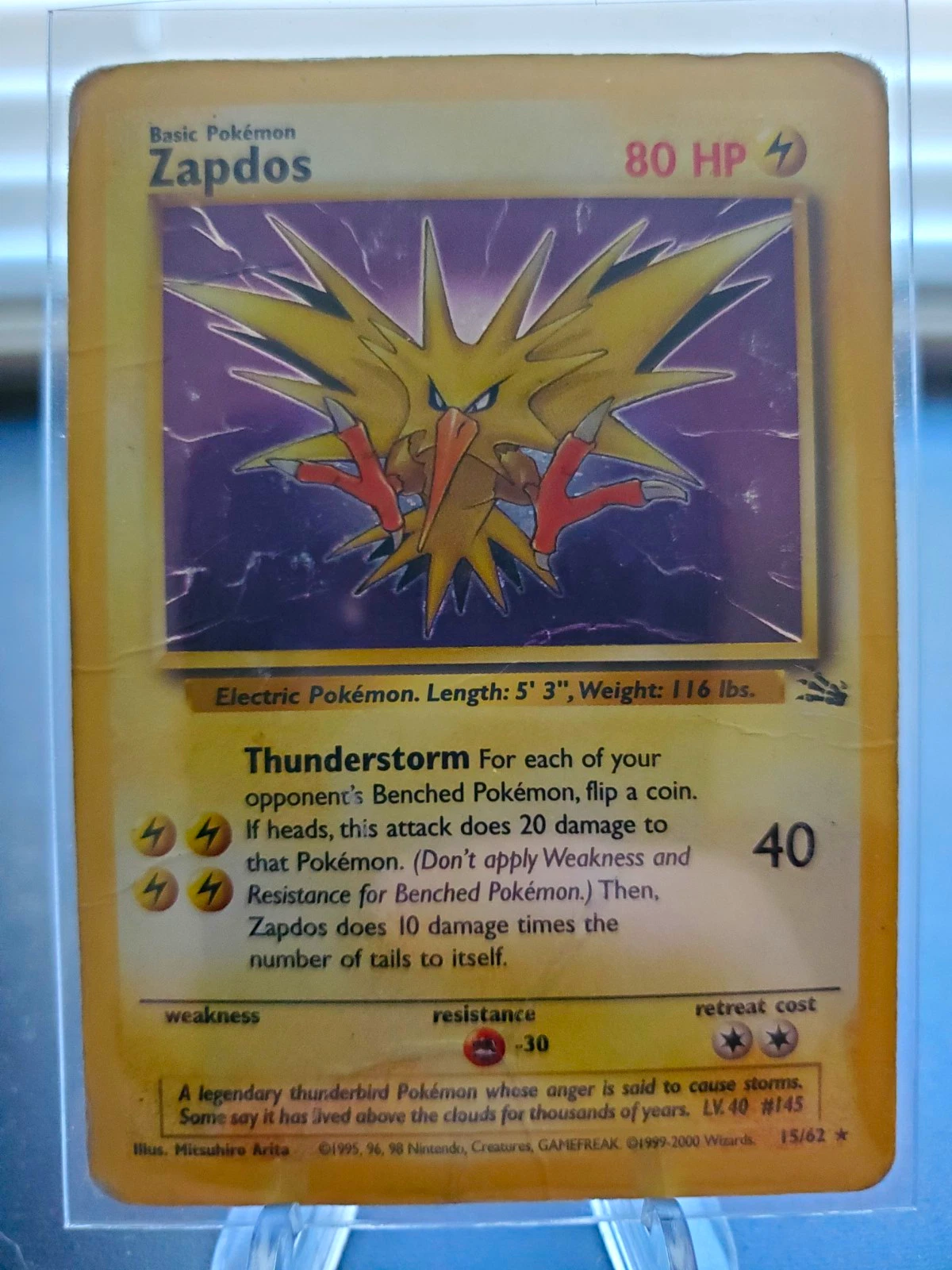 Zapdos - Fossil #15 Price & Value ($32.32) | PokeScope