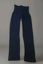 Yelete Active Women's Leggings Stretch Black Knit Size REGULAR