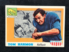 1955 TOPPS ALL AMERICAN FOOTBALL CARD TOM HARMON #35 GOOD