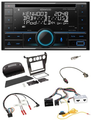 Kenwood CD 2DIN DAB USB Lenkrad Bluetooth Autoradio für BMW 5er 2007 E60 ohne iD