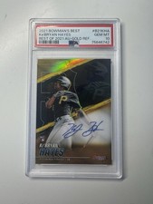 2021 Bowman's Best KeBryan Hayes RC Auto Gold Refractor #31/50 PSA GEM MINT 10