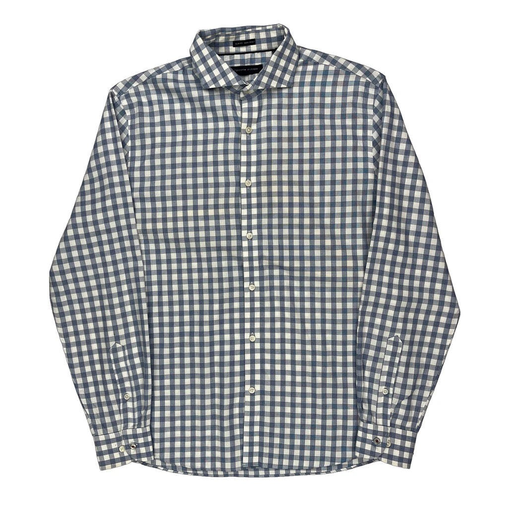 Tommy Hilfiger Checked Shirt - Large Blue Cotton