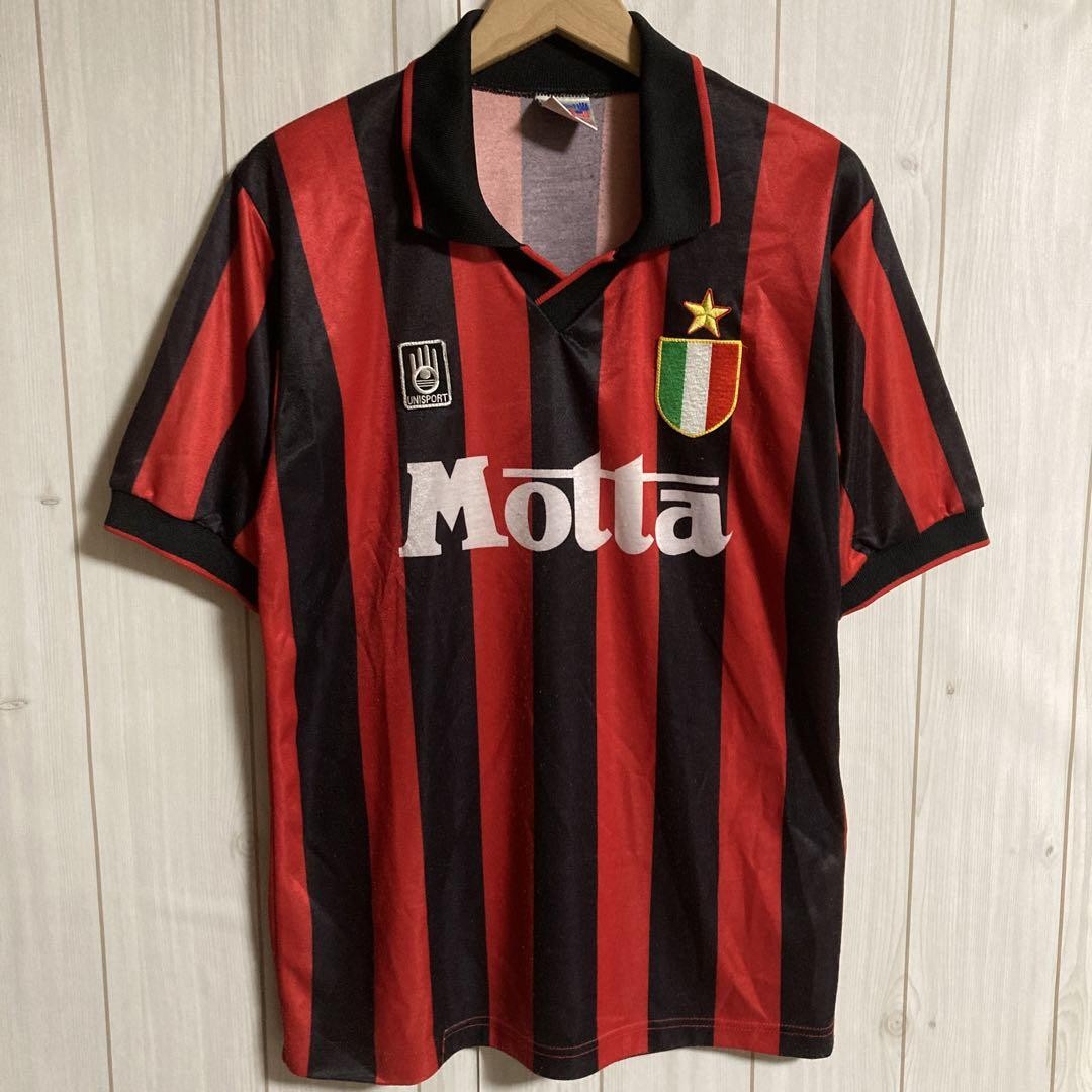 90s AC Milan NESTA soccerユニフォームゲームシャツ　S 90s AC Milan NESTA soccerユニフォームゲームシャツ S - メルカリ