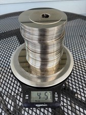 Lot of 100 HDD Hard Drive Platters 4.57Lbs Scrap Precious Metal Recovery Craft