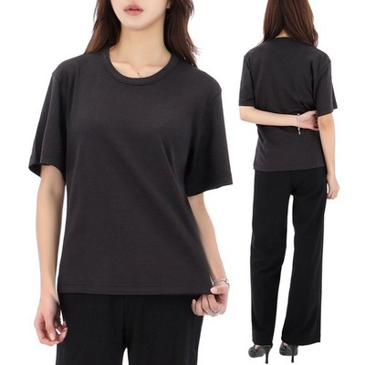 LEMAIRE Ripp T-Shirt mit kurzem Ärmel TS0002 151678021