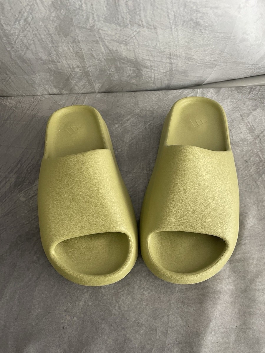 Adidas Yeezy Slides Men's Size Resin Green Comfort Casual Slip