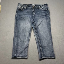 Women’s VIGOSS Size 20 Capris Blue Denim 