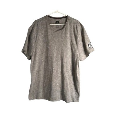 Life Is Good Top Mens XXL Grey Short Sleeve Heavyweight Logo Cotton  Pullover