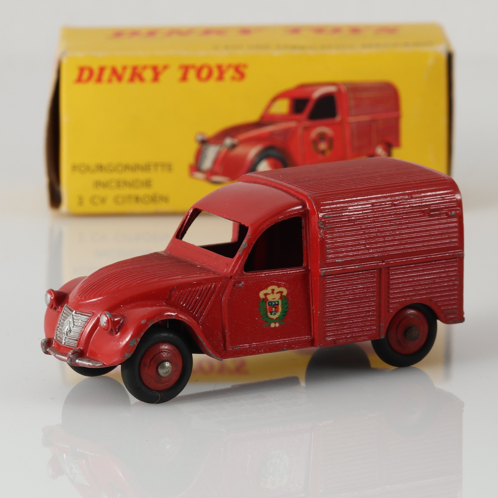 Dinky France 25D, Citroen 2cv Fire Van - Free Price Guide & Review
