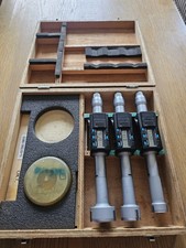 Mitutoyo Digital 3 Point Bore Micrometer Set 25-50mm In Case Mic Gauge Tool
