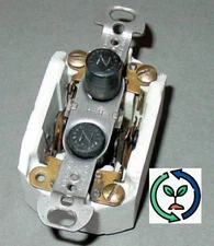 Antique Push Button Light Switch 3-Way ON/OFF 5A 10A Vintage Hart & Hegeman USA