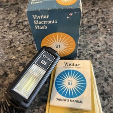 Vivitar Electronic Flash 91 With Original Box