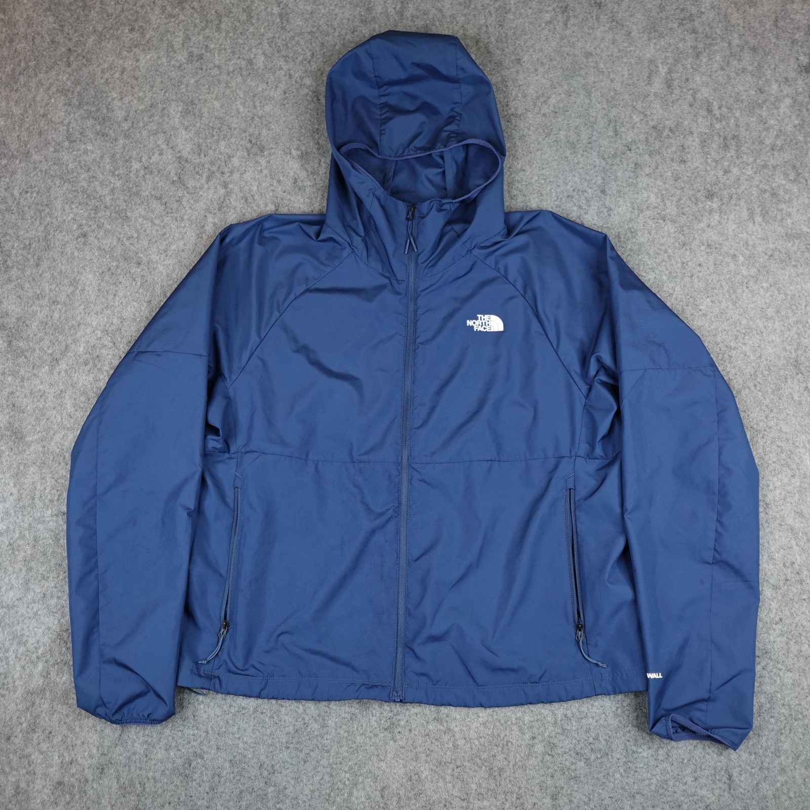 The North Face Jacket Womens XL Blue WindWall Hooded Lightweight Windbreaker