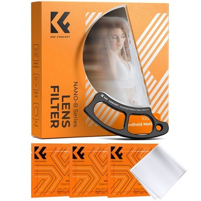 K&F CONCEPT 100mm Handheld Motion Blur Filter Optical Glass Prism Special Effect