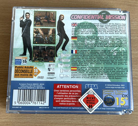 Confidential Mission Sega Dreamcast Game Complete PAL