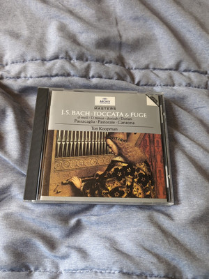 J. S. BACH: TOCCATA & FUGE / TON KOOPMAN (1995) CD  MADE IN GERMANY VG+