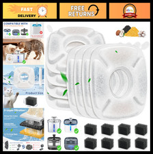16 Pack Cat Water Fountain Filters  Pre-Filter Sponges for Pet Water Dispensers