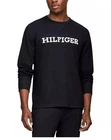 Tommy Hilfiger Mens Crew Neck Long Sleeve Shirt Navy Blue Size Medium