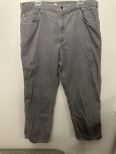 Carhartt Loose Fit Gray Carpenter Pants Size 40 X 30