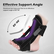 Night Splints Plantar Fasciitis Pain Relief Adjustable Foot Drop Ankle Brace US